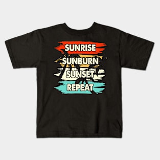 Sunrise Sunburn Sunset Repeat T Shirt For Women Men Kids T-Shirt